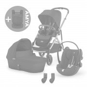Gazelle 3in1 +AMYA - Moss Green/Moon Black